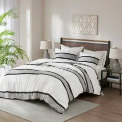 Best Pirce 🔔 Ink+Ivy Cole Cotton Jacquard Duvet Cover Set Black/white 👏