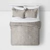 Wholesale 🎁 Full/Queen Family Friendly Medallion Comforter & Sham Set Gray - Threshold™ ✨