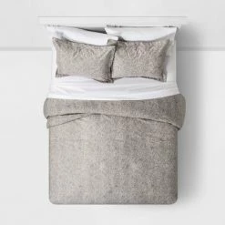 Wholesale 🎁 Full/Queen Family Friendly Medallion Comforter & Sham Set Gray - Threshold™ ✨