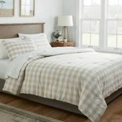 Best deal ⭐ Yarn-Dyed Gingham Comforter & Sham Set - Threshold™ Navy 👏