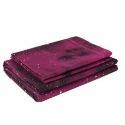 Hot Sale ❤️ 4 Pcs Queen Polyester Galaxy Sky Cosmos Night Pattern 3D Printed Bedding Sets Red - PiccoCasa 👍 -Bedding Sets & Collections Sales Shop unnamed file 12851