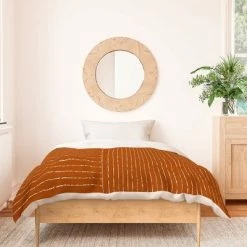 Deals ⭐ Summer Sun Home Art Lines Cotton Duvet Set - Deny Designs Rust 🛒 -Bedding Sets & Collections Sales Shop unnamed file 12853