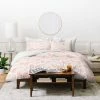 Cheapest 👏 Full/Queen Little Arrow Design Co Geometric Duvet Set Pink - Deny Designs 💯