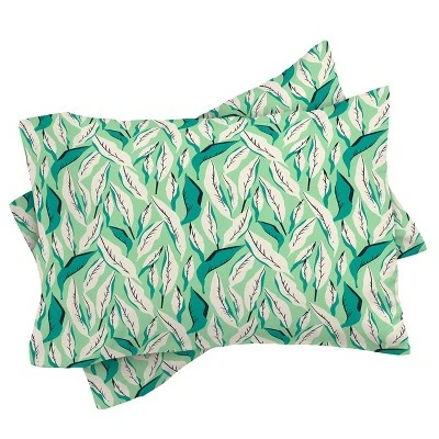 Best Sale 𧨠Twin/Twin XL Floral Holli Zollinger JUNGLE PALM TROPICA Duvet Cover Set Green - Deny Designs π 2 Best Sale 𧨠Twin/Twin XL Floral Holli Zollinger JUNGLE PALM TROPICA Duvet Cover Set Green - Deny Designs π - Image 2