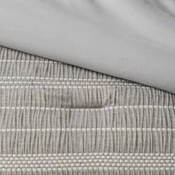 Best Sale ❤️ Cedarbrook Chambray Matelasse Stripe Comforter & Sheet Bedding Set Gray - Threshold™ 🔔 -Bedding Sets & Collections Sales Shop unnamed file 1292