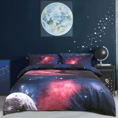 Cheap π― 3 Pcs Polyester Galaxy Sky Cosmos Night Bedding Sets Queen Fuchsia - PiccoCasa π― 1 Cheap π― 3 Pcs Polyester Galaxy Sky Cosmos Night Bedding Sets Queen Fuchsia - PiccoCasa π―
