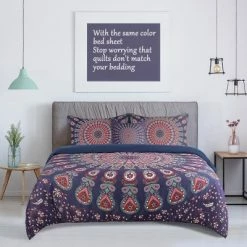 Best Sale 😍 5 Pcs Polyester Bohemian Bedding Sets King Red - PiccoCasa 🎉 -Bedding Sets & Collections Sales Shop unnamed file 12940