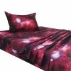 Coupon 🌟 3 Pcs Polyester Galaxy Sky Cosmos Night Bedding Sets Twin Red - PiccoCasa ⌛