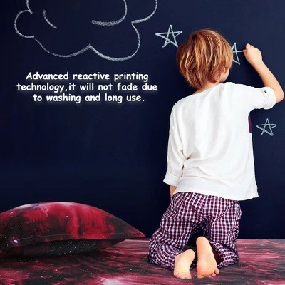 Coupon π 3 Pcs Polyester Galaxy Sky Cosmos Night Bedding Sets Twin Red - PiccoCasa β 2 Coupon π 3 Pcs Polyester Galaxy Sky Cosmos Night Bedding Sets Twin Red - PiccoCasa β - Image 2