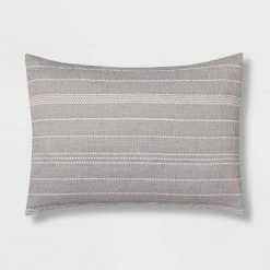 Best Sale ❤️ Cedarbrook Chambray Matelasse Stripe Comforter & Sheet Bedding Set Gray - Threshold™ 🔔 -Bedding Sets & Collections Sales Shop unnamed file 1296