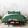 Top 10 🎉 King Joy Laforme Snow Burst Duvet Cover Set Green - Deny Designs ❤️