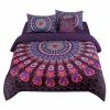 Hot Sale 🎁 5 Pcs Polyester Bohemian Bedding Sets Queen Purple - PiccoCasa 🧨