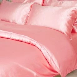 Brand new 🌟 2 Pcs Satin Silk Solid Bedding Sets Twin Pink - PiccoCasa 🔥 -Bedding Sets & Collections Sales Shop unnamed file 12998