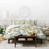 Budget 🔔 Marta Barragan Camarasa Sweet Tropical Botany Duvet Set - Deny Designs Green 🔥