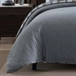Outlet 👏 Eddie Bauer - Richmond Microfiber Duvet Cover & Sham Set Gray ❤️ -Bedding Sets & Collections Sales Shop unnamed file 13110