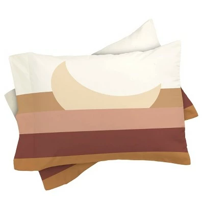 New ❤️ Aleeya Jones Boho Moon Duvet Set - Deny Designs Pink/brown ✔️ 2 New ❤️ Aleeya Jones Boho Moon Duvet Set - Deny Designs Pink/brown ✔️ - Image 2