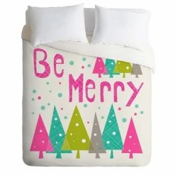 Best Pirce ❤️ Heather Dutton Be Merry Duvet Cover Set Pink - Deny Designs 🎁 -Bedding Sets & Collections Sales Shop unnamed file 13143
