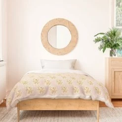 New ✨ Alison Janssen Floral Woodcut Duvet Set - Deny Designs Pink 🛒 -Bedding Sets & Collections Sales Shop unnamed file 13179