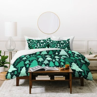 Cheapest βοΈ Leah Flores Wild and Woodsy Duvet Cover Set Green - Deny Designs π 1 Cheapest βοΈ Leah Flores Wild and Woodsy Duvet Cover Set Green - Deny Designs π