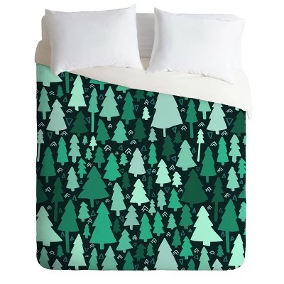 Cheapest βοΈ Leah Flores Wild and Woodsy Duvet Cover Set Green - Deny Designs π 5 Cheapest βοΈ Leah Flores Wild and Woodsy Duvet Cover Set Green - Deny Designs π - Image 5