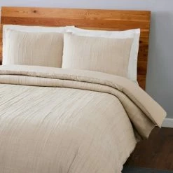 Promo 👏 3pc Tenley Duvet Cover Set - Laurel & Mayfair Beige ⭐ -Bedding Sets & Collections Sales Shop unnamed file 13247