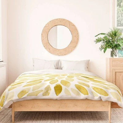 Best reviews of π Angela Minca Watercolor Strokes Duvet Set - Deny Designs Yellow 𧨠2 Best reviews of π Angela Minca Watercolor Strokes Duvet Set - Deny Designs Yellow 𧨠- Image 2