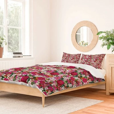Budget β Alison Janssen Never Too Many Flowers Duvet Set - Deny Designs Pink π 1 Budget β Alison Janssen Never Too Many Flowers Duvet Set - Deny Designs Pink π