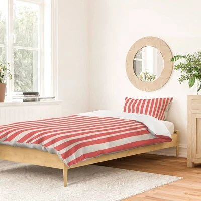 Hot Sale π Allyson Johnson Duvet Set Red Stripes - Deny Designs β 1 Hot Sale π Allyson Johnson Duvet Set Red Stripes - Deny Designs β