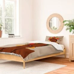 Best deal 🎁 Domonique Brown Crown Duvet Set - Deny Designs 💯