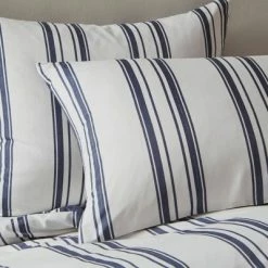 Discount 🛒 3pc Avery Striped Reversible Duvet Cover & Sham Set - Clean Spaces Navy 👍 -Bedding Sets & Collections Sales Shop unnamed file 13432