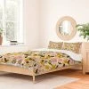 Budget 👍 Alison Janssen Alices Vintage Garden Duvet Set - Deny Designs Yellow 😀