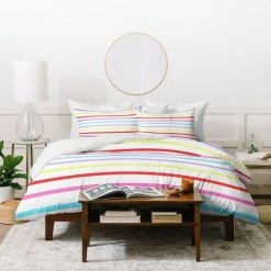 Best reviews of 🤩 Kelly Haines Pop of Color Stripes Duvet Cover Set - Deny Designs 🤩