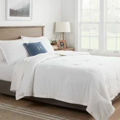 Budget β Cotton Linen Chambray Comforter & Sham Set - Thresholdβ’ Moss Green π
