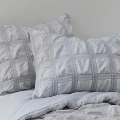 New ✔️ 3pc Parker Seersucker Duvet Cover & Sham Set - Clean Spaces White 🧨 -Bedding Sets & Collections Sales Shop unnamed file 13491