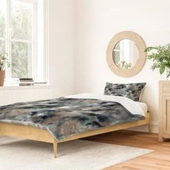 Cheap 🔥 Deny Designs Ninola Design Smoky Marble Dark Astronomy Duvet Set - Deny Design Brown 🤩