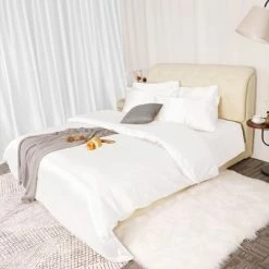 Brand new 🔥 2 Pcs Polyester Solid Color Reversible Duvet Cover Bedding Sets - PiccoCasa 🎉 -Bedding Sets & Collections Sales Shop unnamed file 13524