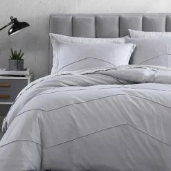 Coupon ⌛ Chloe Solid Duvet Cover Set - City Scene Gray ✨