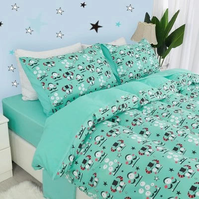 Coupon π 5 Pcs Polyester Microfiber Fabric Alien Pattern Soft Washable Duvet Cover Bedding Sets - PiccoCasa π 4 Coupon π 5 Pcs Polyester Microfiber Fabric Alien Pattern Soft Washable Duvet Cover Bedding Sets - PiccoCasa π - Image 4