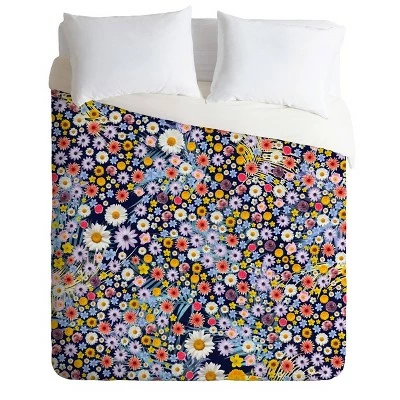 Best Pirce ⌛ Iveta Abolina Flower Power Duvet Set Blue - Deny Designs ⭐ 6 Best Pirce ⌛ Iveta Abolina Flower Power Duvet Set Blue - Deny Designs ⭐ - Image 6