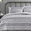 Coupon 👍 Wooster Stripe Duvet Cover Set - City Scene Black ✨