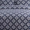 New 💯 Damask Cotton Flannel Printed Oversized Duvet Set - Tribeca Living Navy 💯