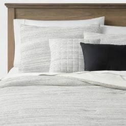 Buy 😍 Brooklawn Space-Dyed Waffle Comforter Bedding Set Gray - Threshold™ 🧨 -Bedding Sets & Collections Sales Shop unnamed file 1364