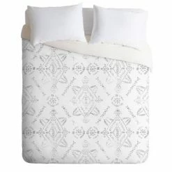 Discount 🤩 Schatzi Brown Reeve Pattern Duvet Set White - Deny Designs 👍 -Bedding Sets & Collections Sales Shop unnamed file 13684