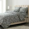 Flash Sale ❤️ Tribeca Living Camilla Paisley Printed Flannel Oversized Duvet Cover Set - Azores Home Green 🔥