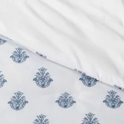 Discount 💯 Norwood Block Print with Border Comforter Bedding Set White/Blue - Threshold™ 🤩 -Bedding Sets & Collections Sales Shop unnamed file 1369