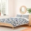Brand new 🎉 Ninola Design Watercolor Deers Cold Duvet Cover & Sham Set - Deny Designs Blue 🎁