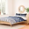 Discount 🔔 Elisabeth Fredriksson Hexagons & Diamonds 100% Cotton Duvet Set - Deny Designs Blue 💯
