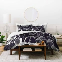 Wholesale 😀 CayenaBlanca Duo Tone Duvet Set Black - Deny Designs ✨