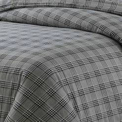 New 🎁 Savannah Cotton Flannel Printed Oversized Duvet Set - Tribeca Living Multicolored 🎁