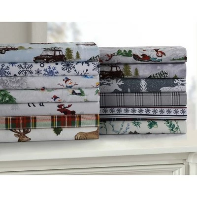 New π Savannah Cotton Flannel Printed Oversized Duvet Set - Tribeca Living Multicolored π 2 New π Savannah Cotton Flannel Printed Oversized Duvet Set - Tribeca Living Multicolored π - Image 2